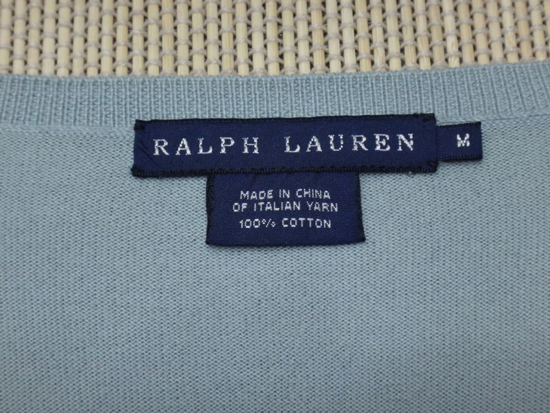 (M) Ralph Lauren 랄프로렌 여성 브이넥 면 니트 상품이미지6