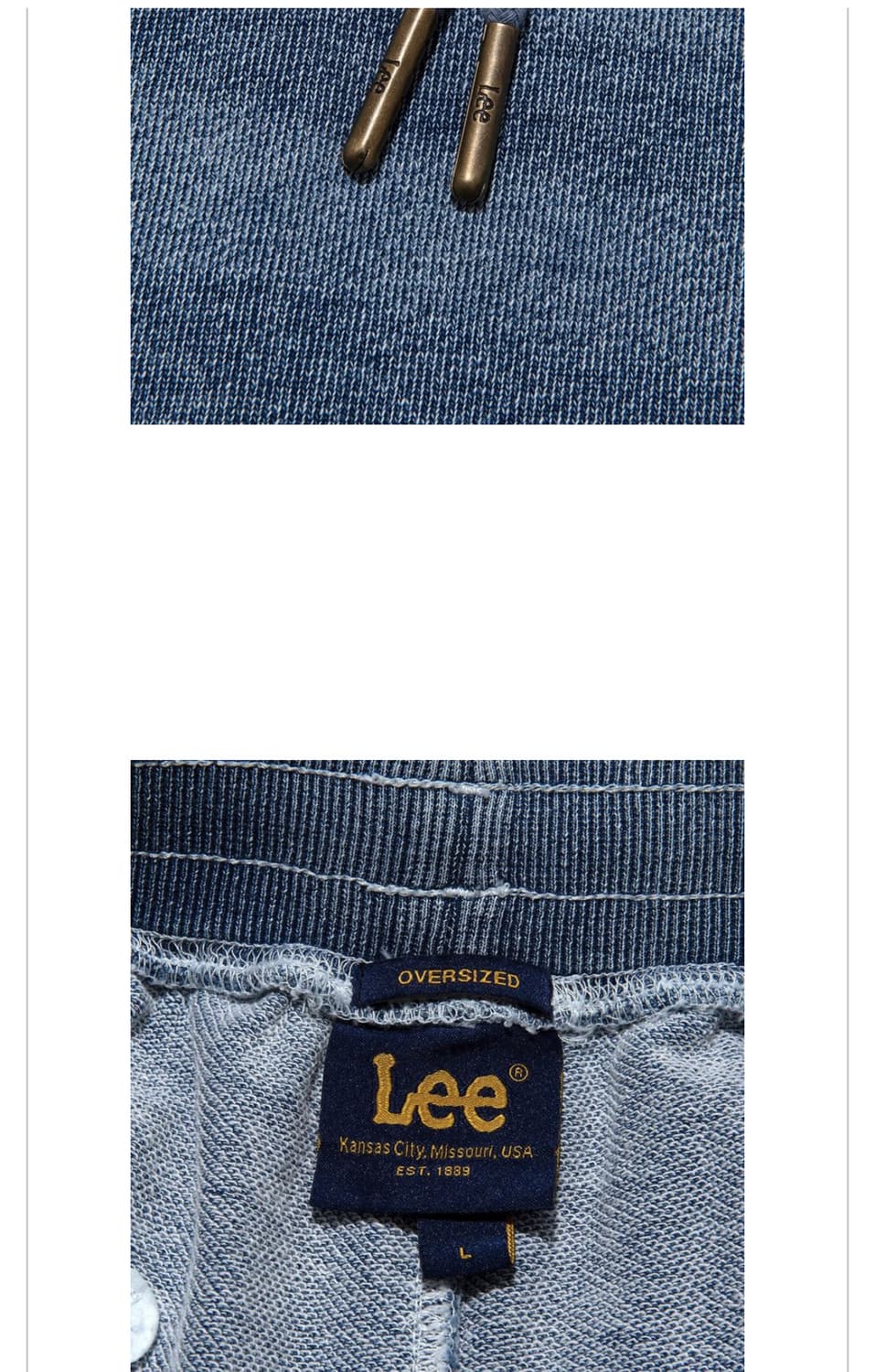 Lee 데님 스웻 반바지 상품이미지4