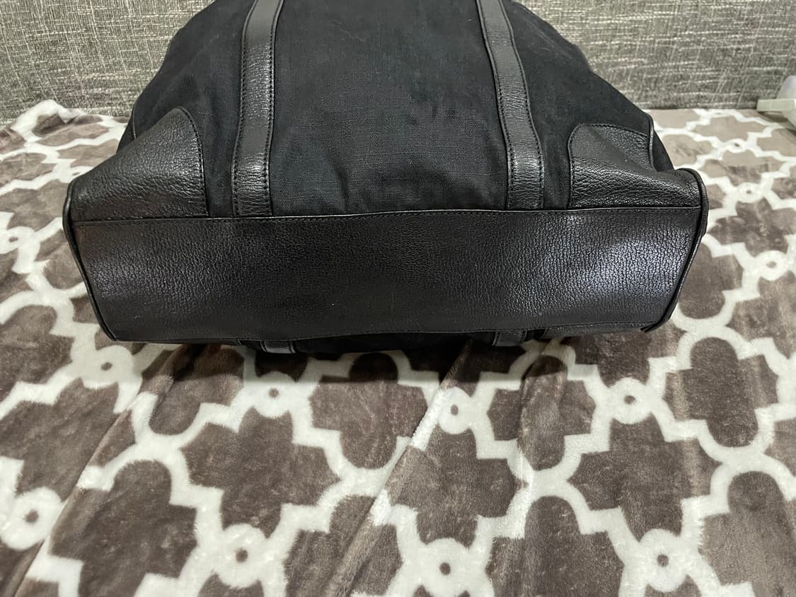 프라다 블랙 캔버스 토트백 정품 상품이미지3