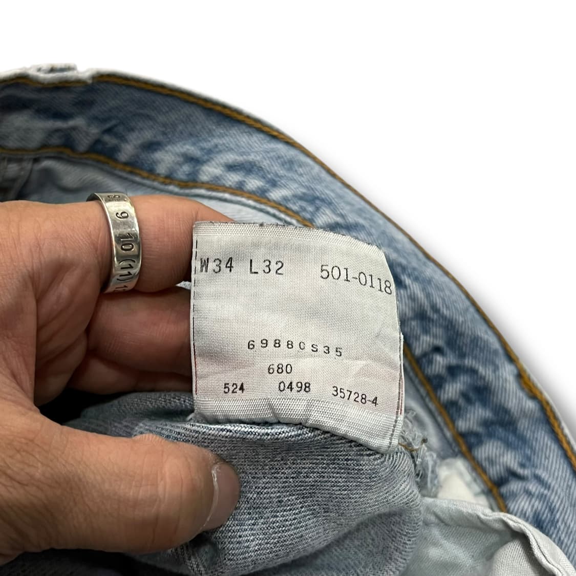  USA 리바이스 501 데님팬츠 y13962 상품이미지9