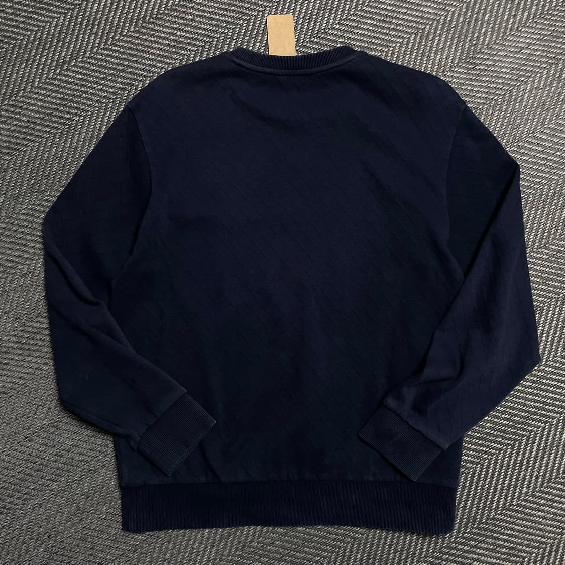 HAZZYS 자수로고 패턴 맨투맨 네이비o 5094 상품이미지3