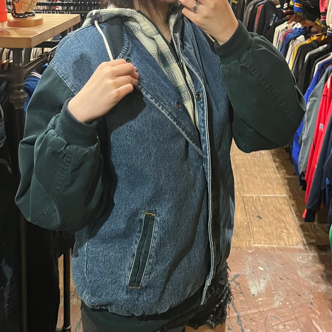 [HI] 빈티지 하이브리드 자켓 상품이미지3