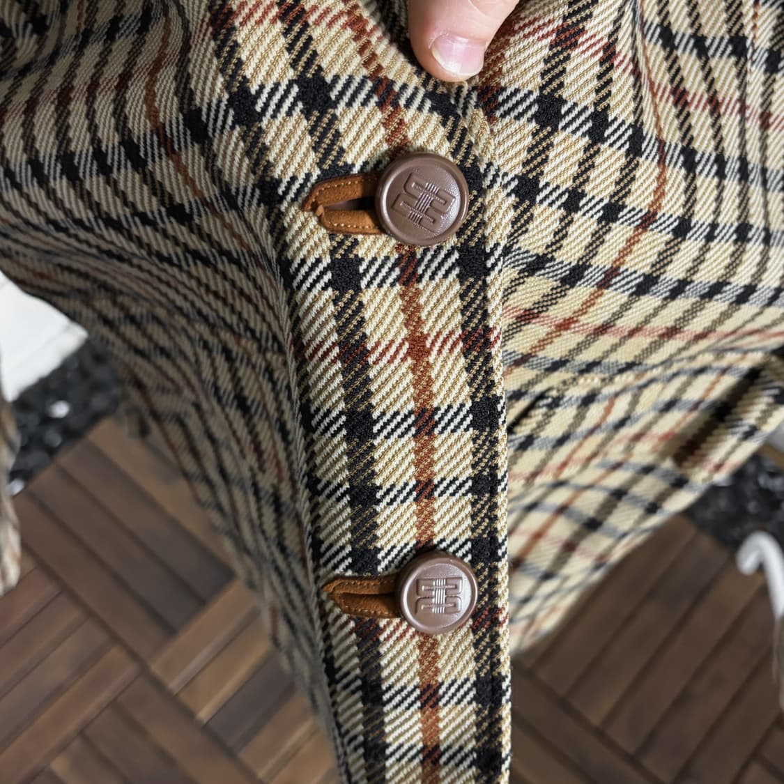 닥스 체크 블레이저 울100% 포엣코어 상품이미지6