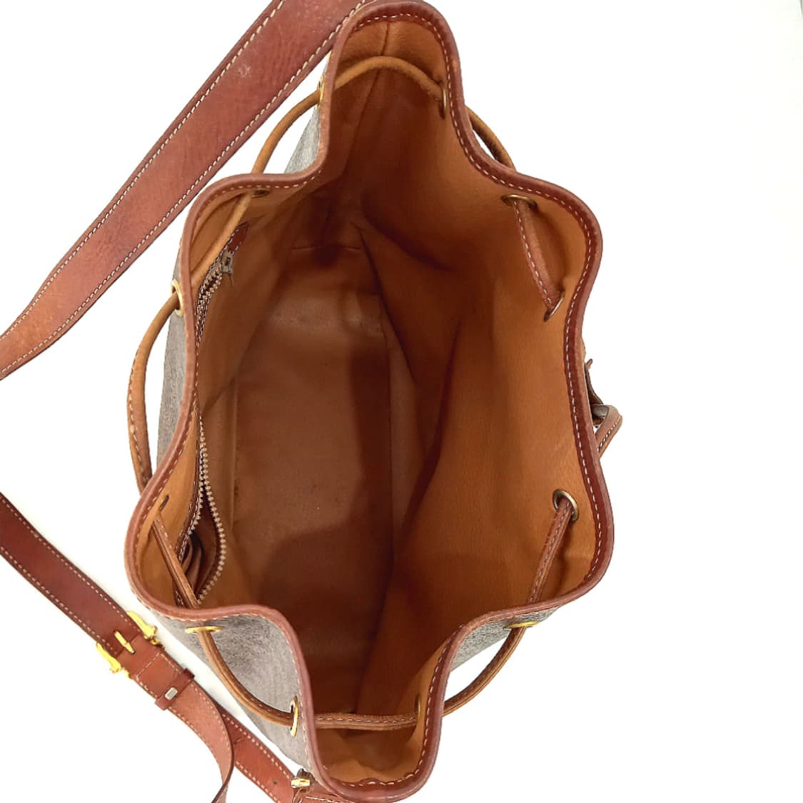 셀린느(CELINE) 빈티지 매카담 버킷백 드로스트링 숄더백 복조리백 상품이미지7