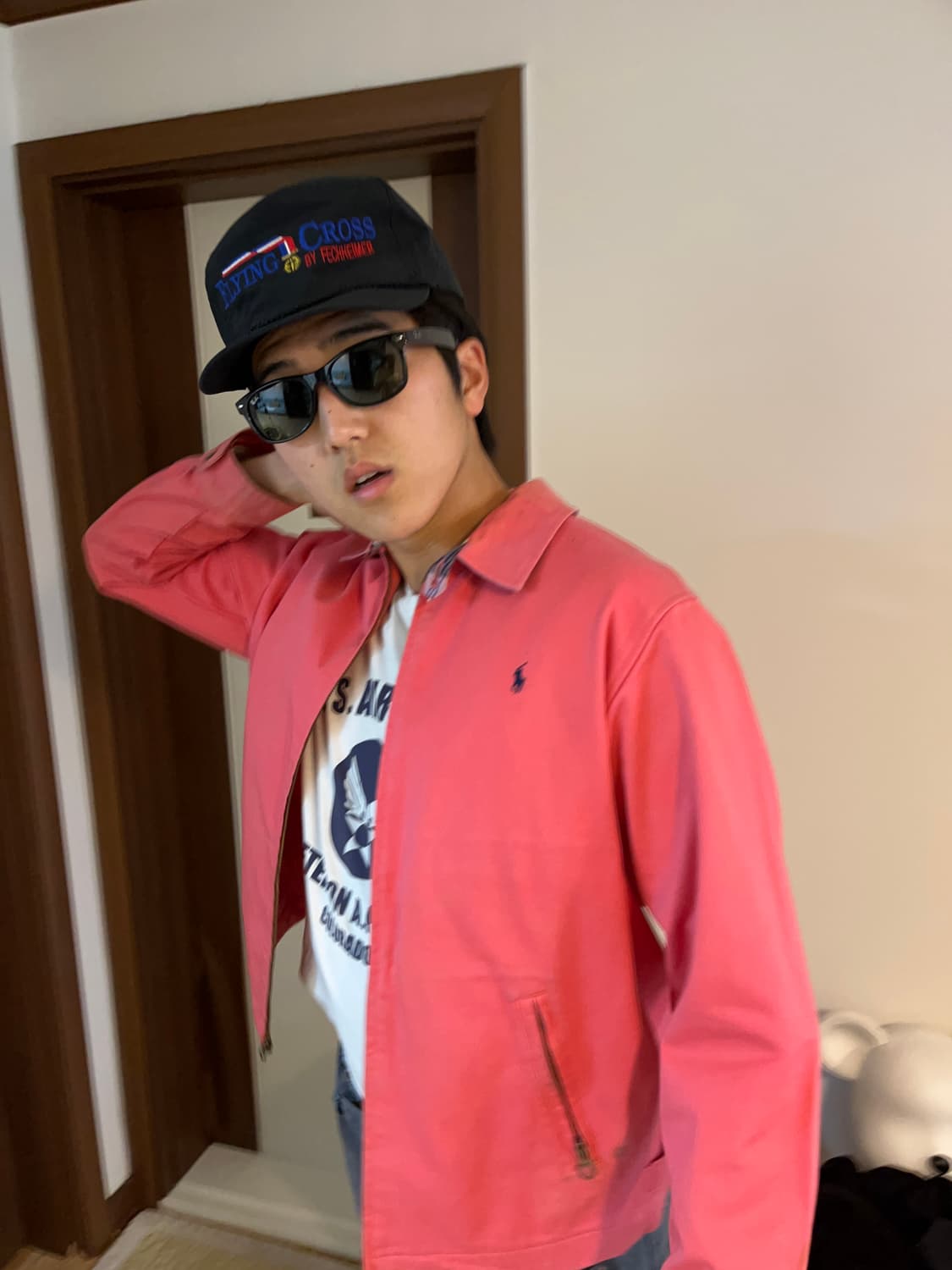 폴로 핑크 빈티지 자켓. 상품이미지2