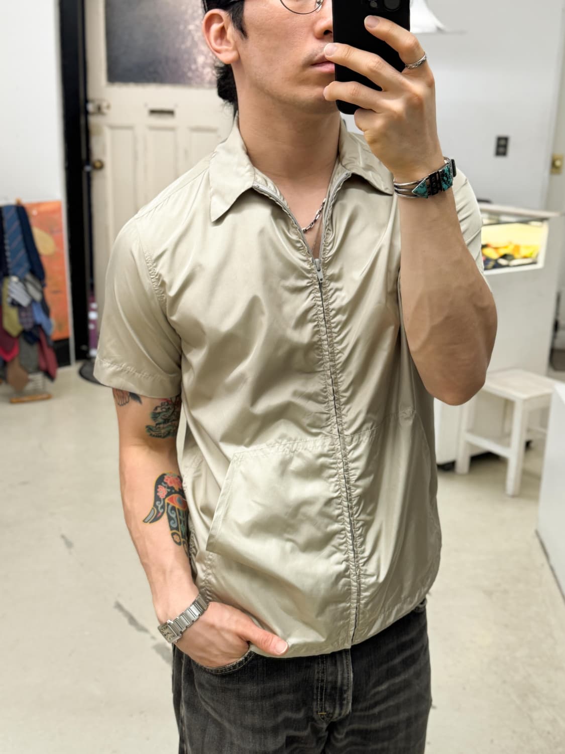 겐조 나일론 집업 셔츠 상품이미지8