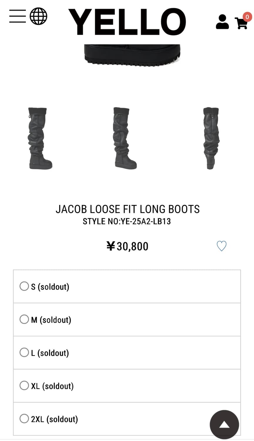 Yello 블랙 어그 부츠 상품이미지6