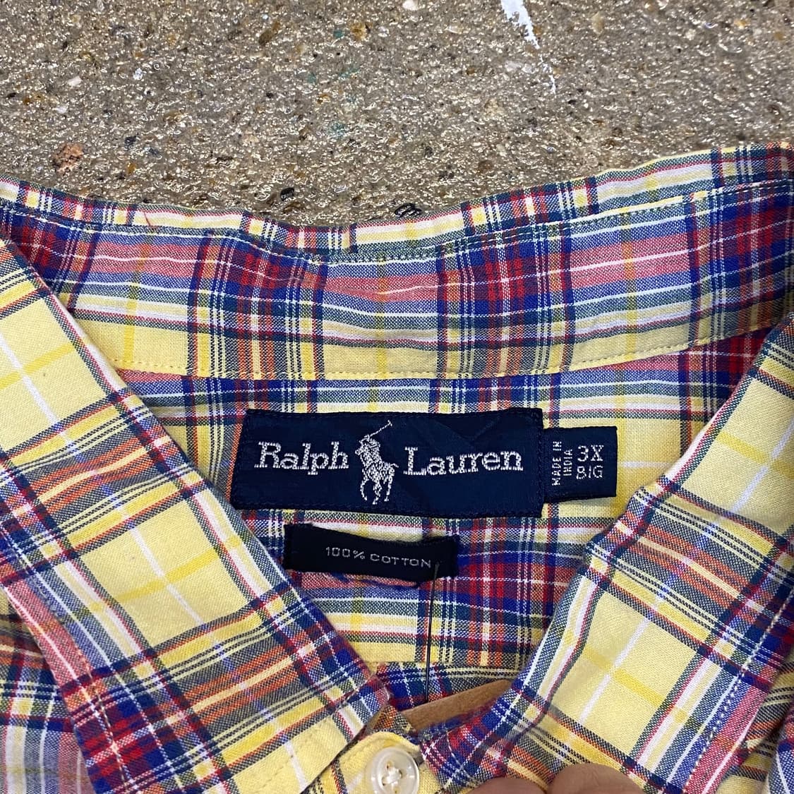 미국 빈티지 폴로랄프로렌 체크셔츠 반팔셔츠 상품이미지5