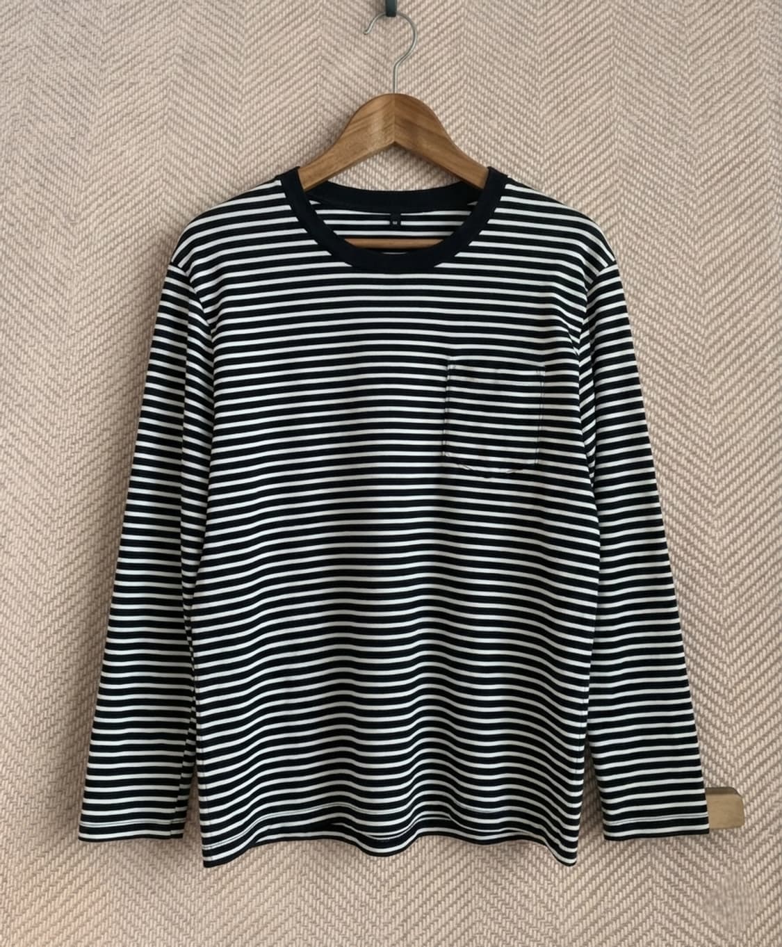 바스틱 스트라이프 포켓 롱슬리브 L 상품이미지1