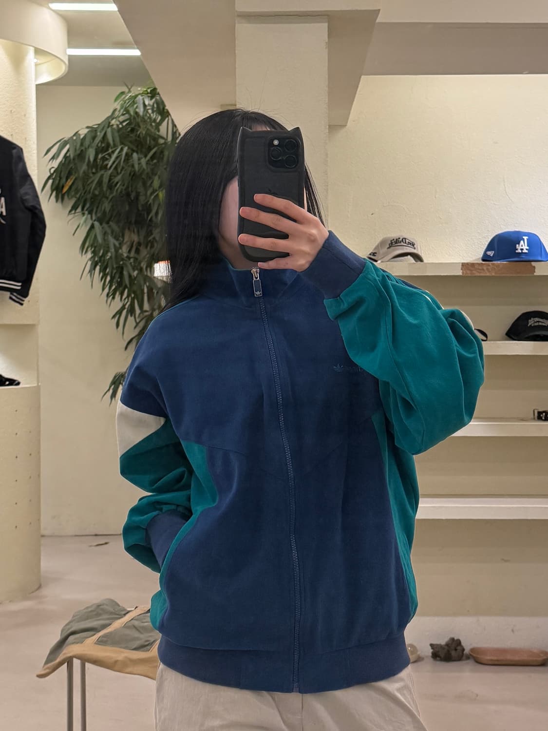 90s 아디다스 올드스쿨 배샛 박시핏 트랙 자켓 U125 상품이미지1