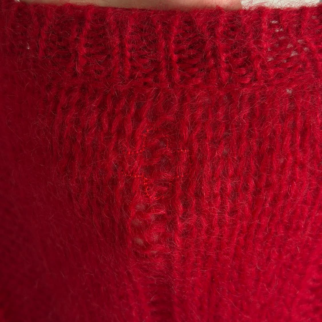 A.F Vandevorst 반데보스트 레드 롱 니트 상품이미지5