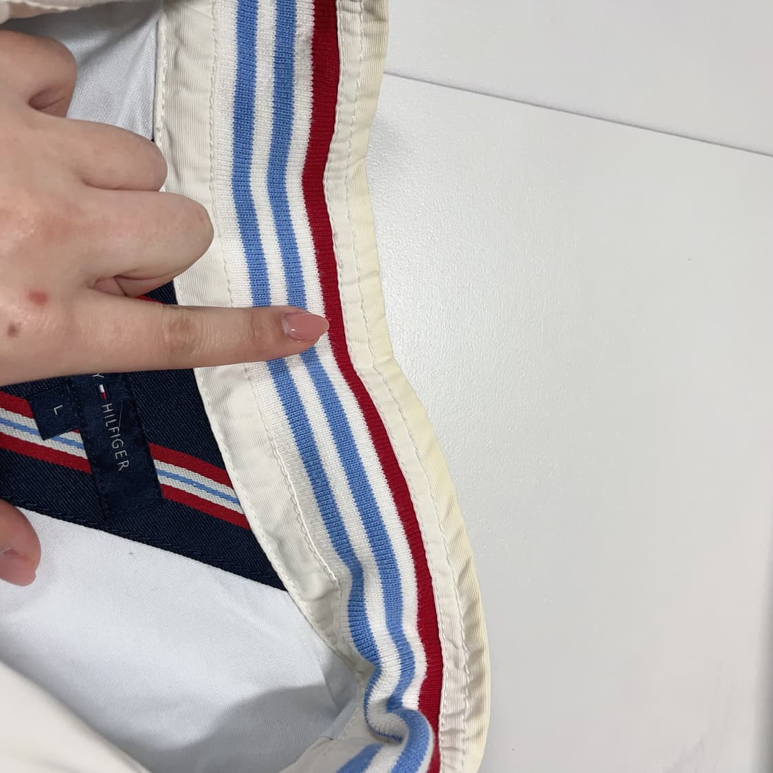 [정품] 타미 아이보리 레드포인트 자켓 [ L ] 상품이미지9