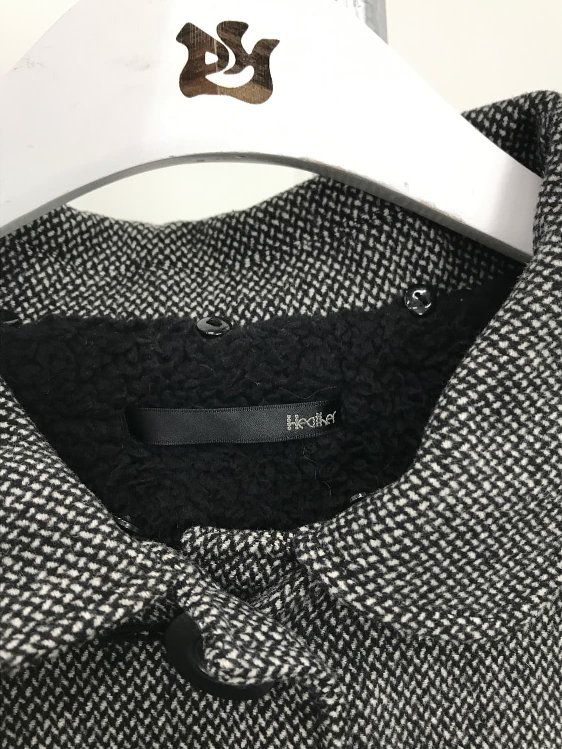 Heather Herringbone Short Coat 상품이미지7