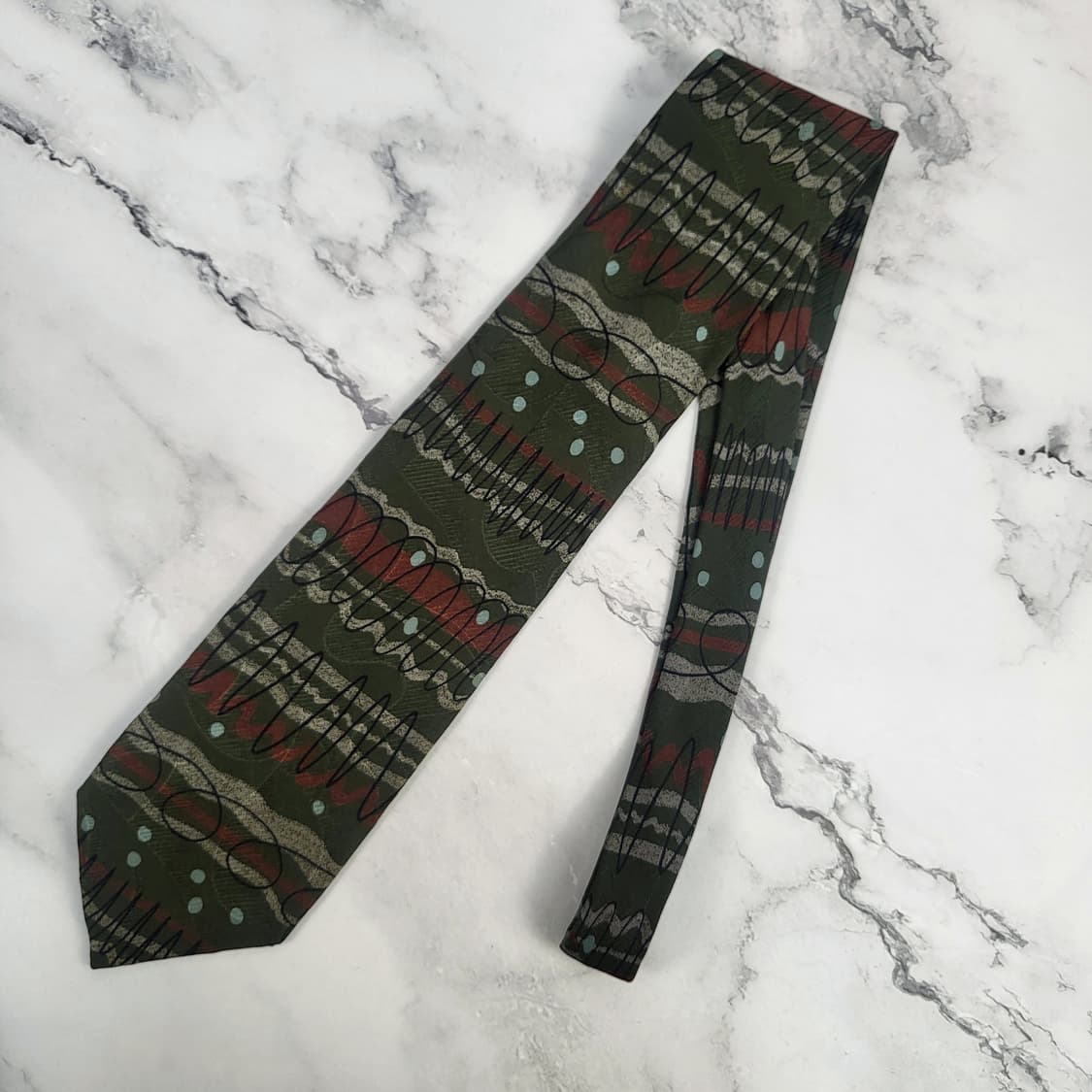 요시에 이나바 실크 넥타이 [RBFC7488_0219-13] 상품이미지3