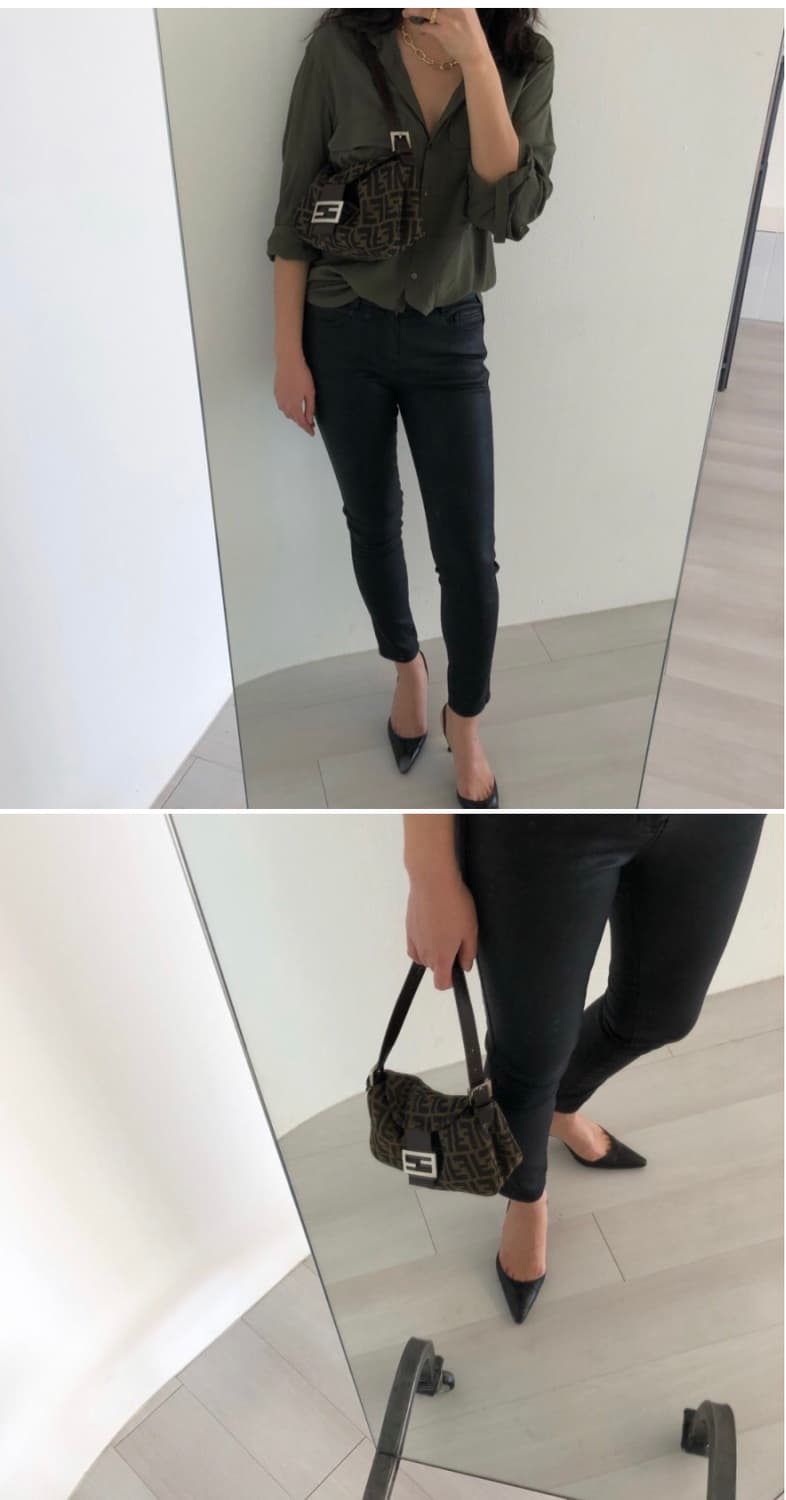 ORE 오어 coated jeans 코팅진 새상품 상품이미지1