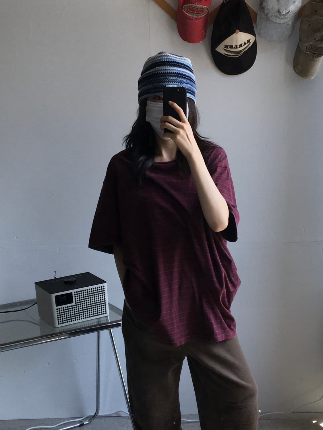 폴로 랄프로렌 오버핏 스프라이프 반팔티셔츠 상품이미지1