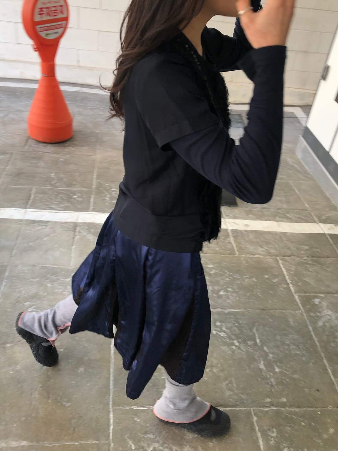 꼼데가르송 새틴 스커트 상품이미지2