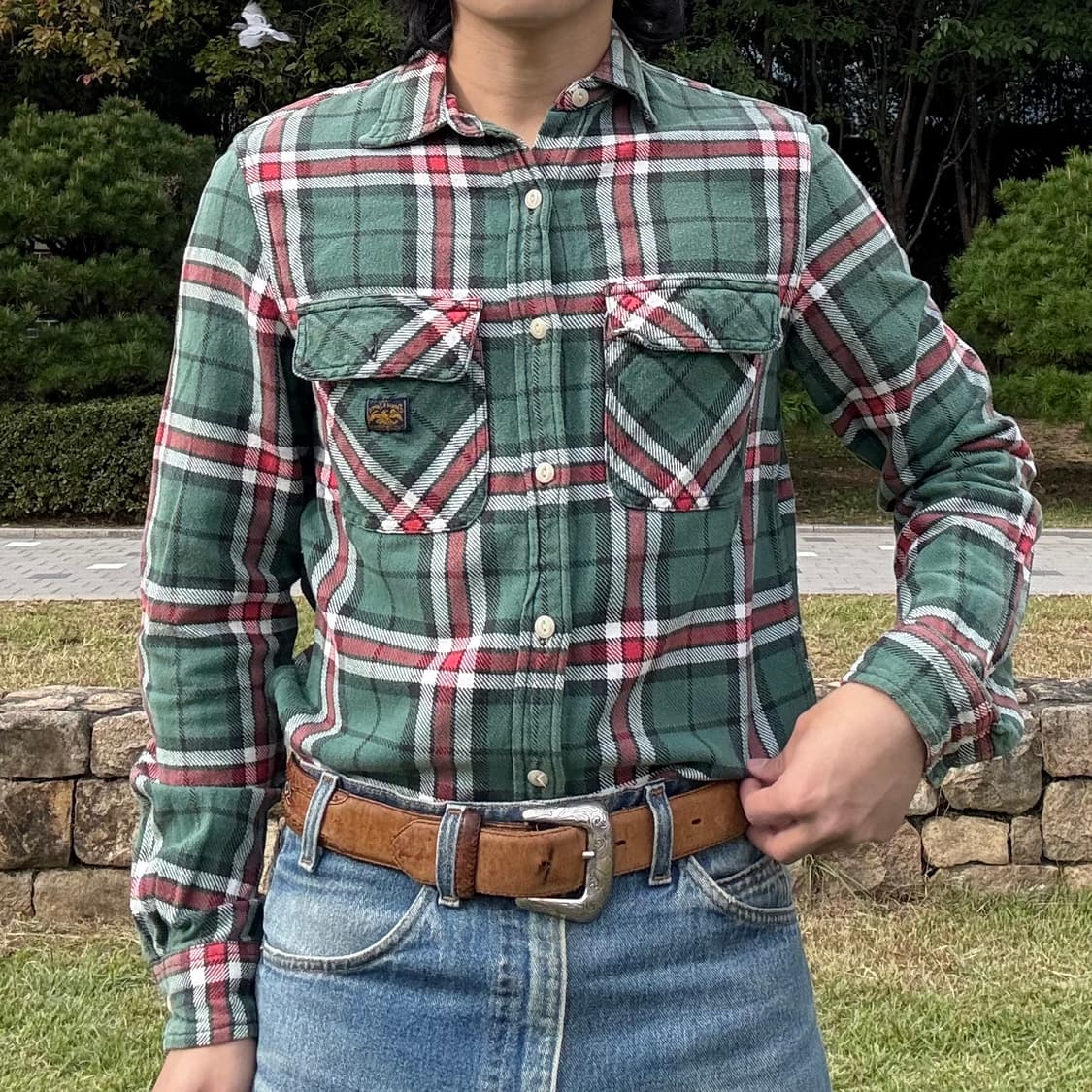 데님 앤 서플라이 랄프로렌 클래식 플란넬 체크 셔츠 상품이미지2