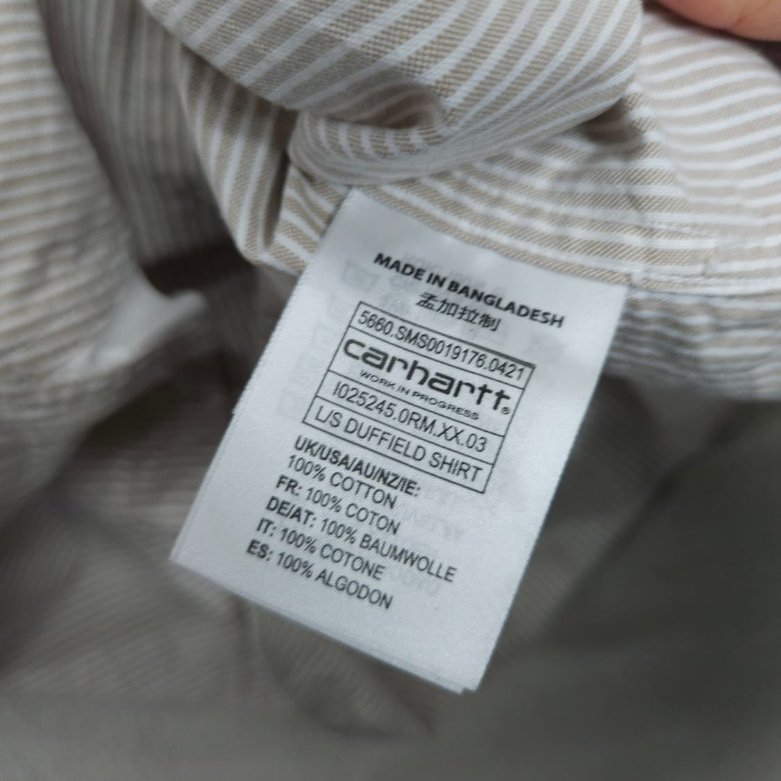 칼하트 WIP 더필드 셔츠 M 상품이미지6