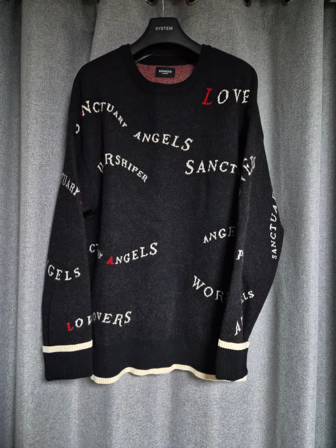 송지오옴므 캐시미어 울 니트 팝니다 우영미 솔리드옴므 타임옴므 상품이미지1