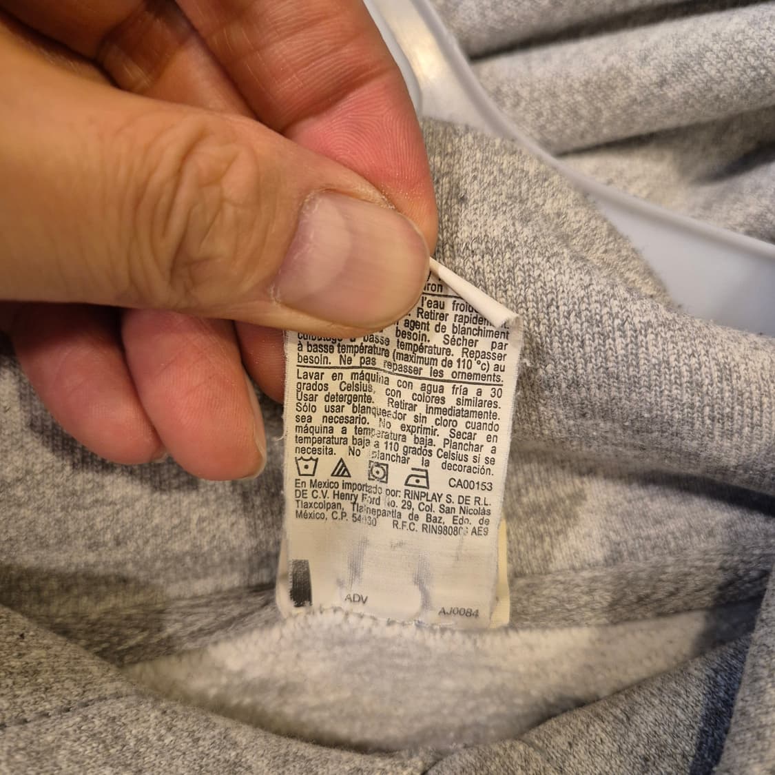 S 챔피온 그레이 리버스위브 후드  상품이미지5