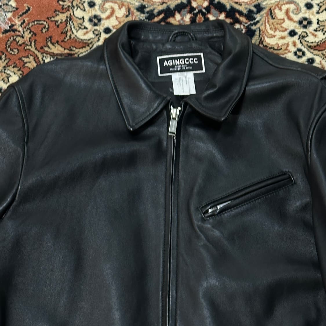 AGING CCC 양가죽 자켓 (XL) 105 싱글 라이더 자켓 상품이미지2