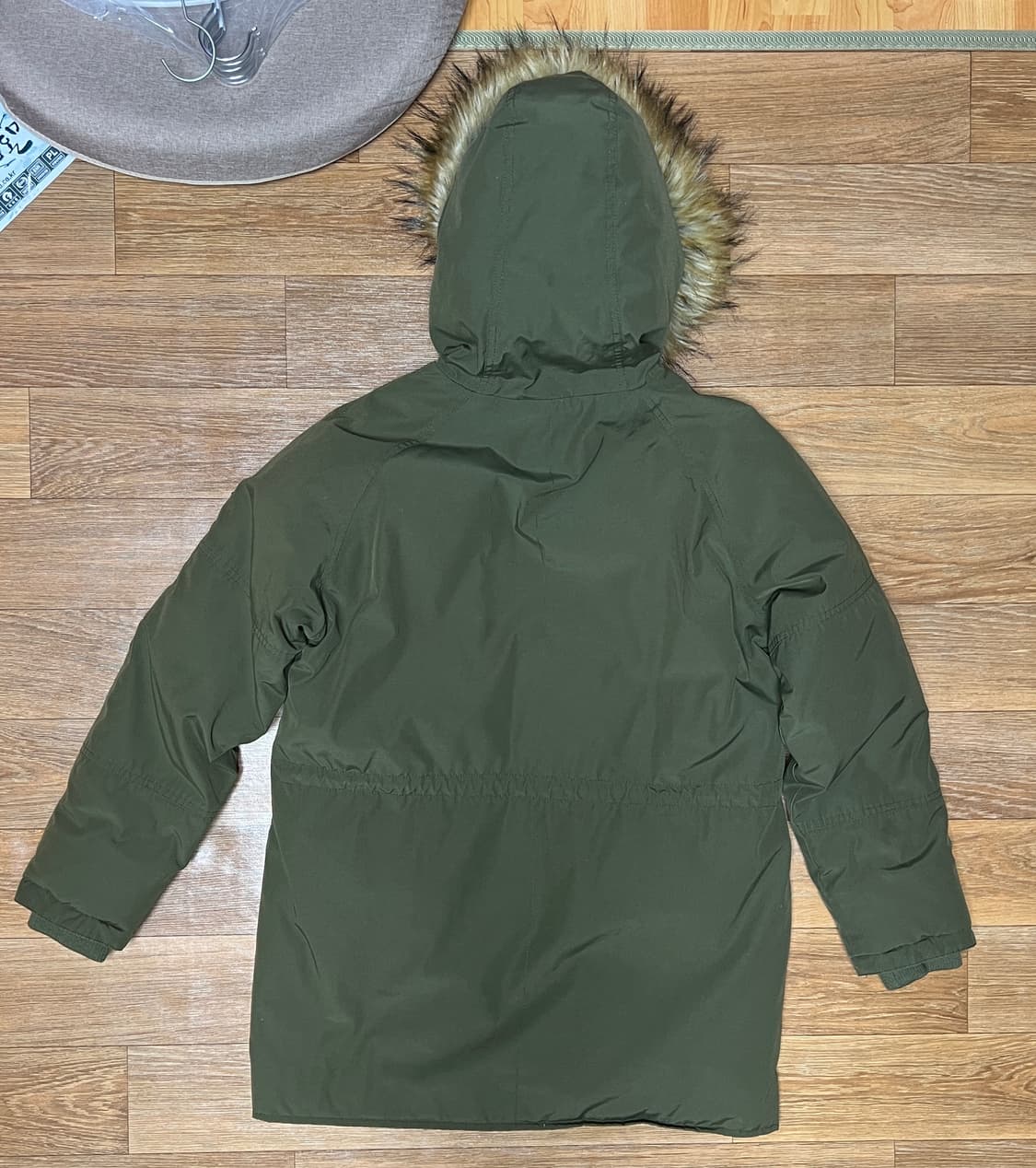 후드 퍼 야상 점퍼 카키 상품이미지2