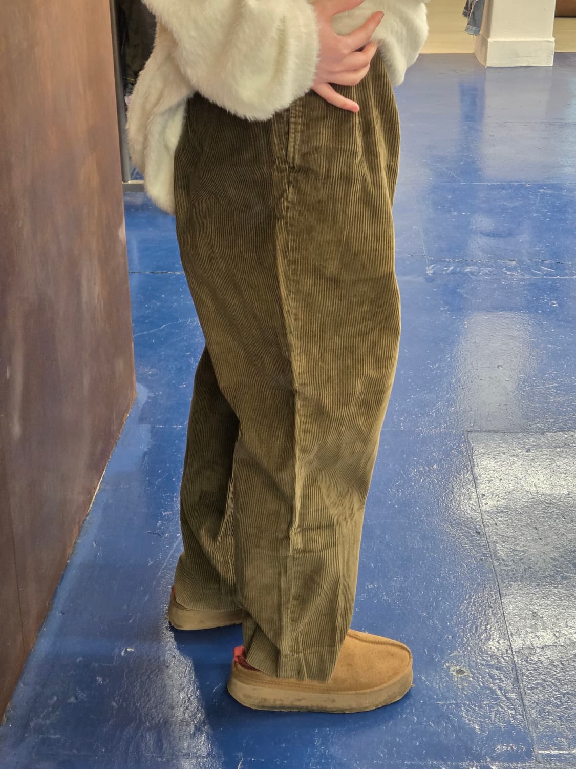 1990s L.L bean 엘엘빈 코듀로이 핀턱 팬츠 상품이미지3