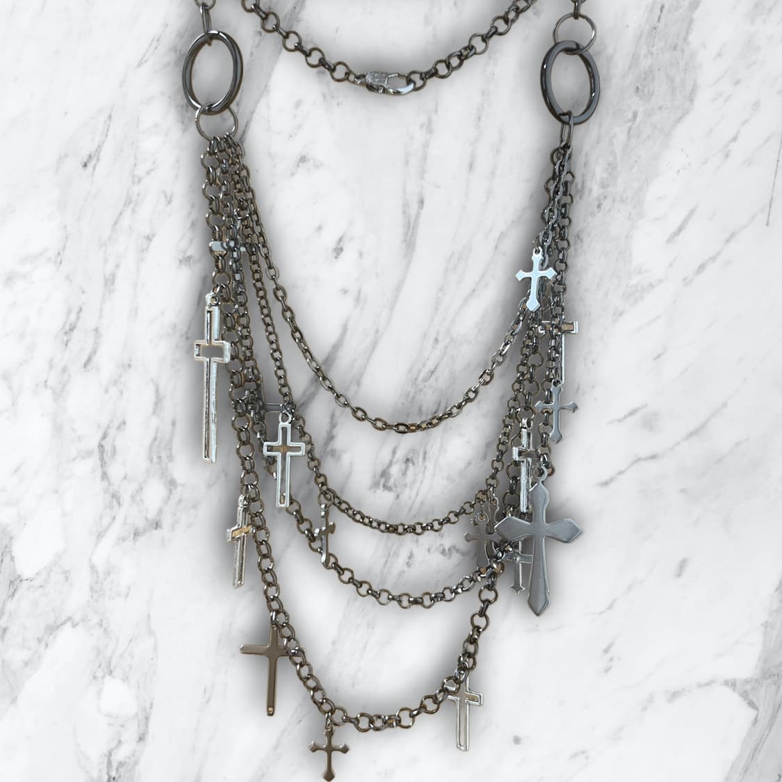 Vkei Cross-layered Necklace 상품이미지1
