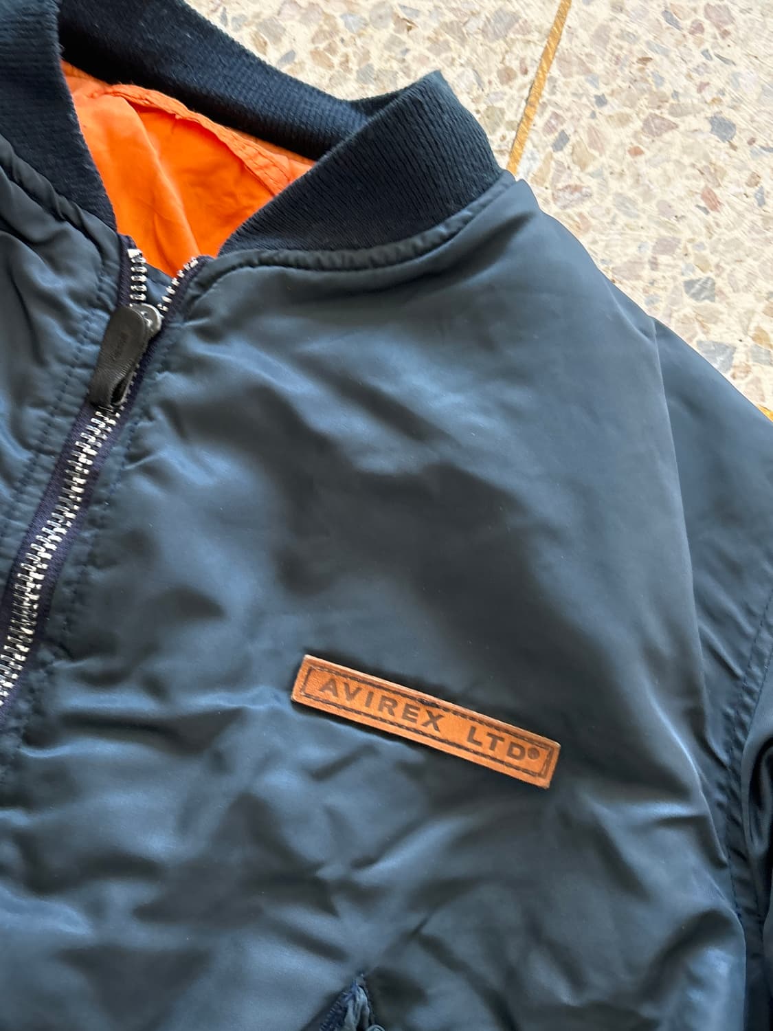 Avirex MA-1 플라이트 자켓 다크 네이비 상품이미지6