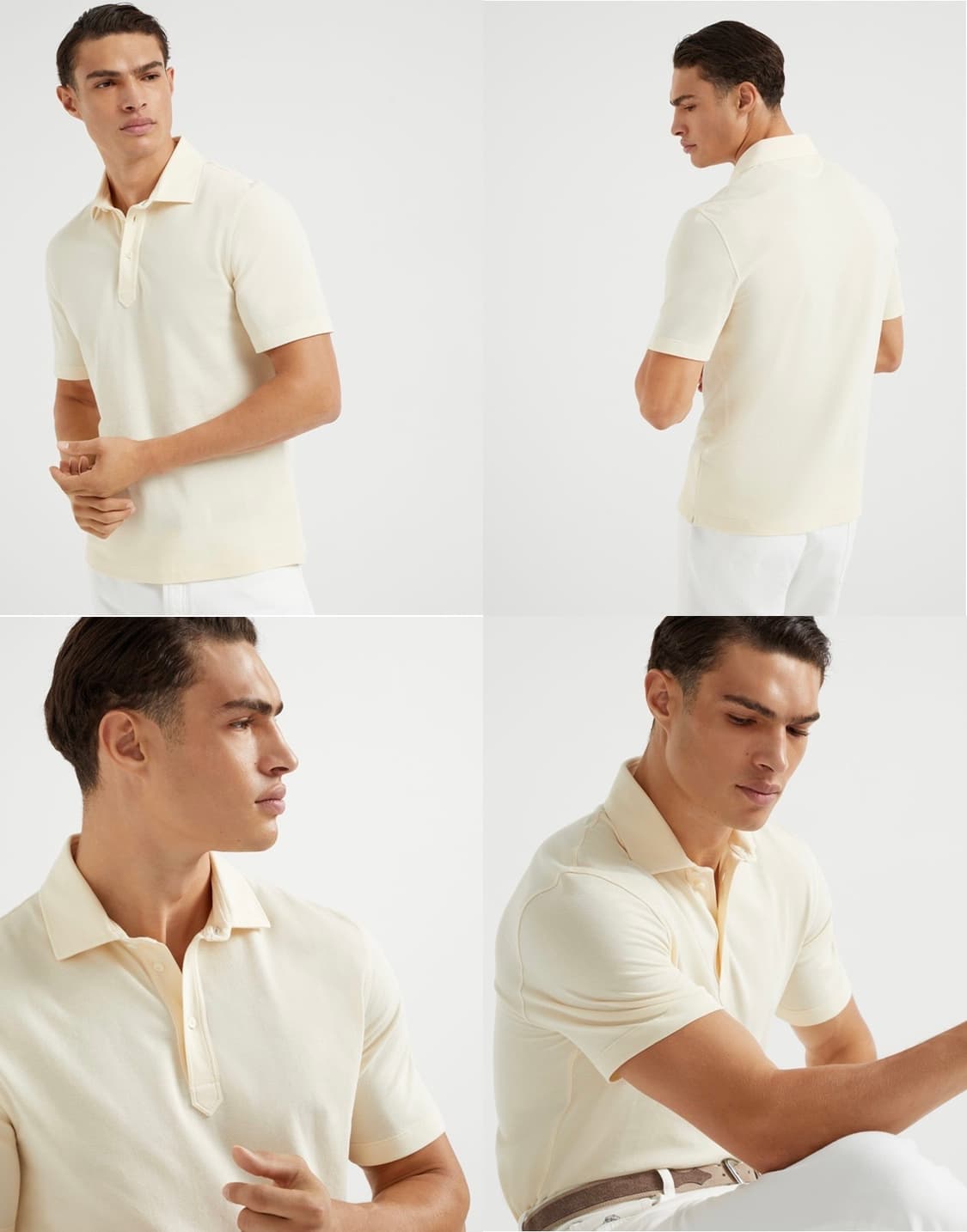 브루넬로 쿠치넬리 / 코튼 폴로 셔츠 / XL (105 이상) 새상품 상품이미지3