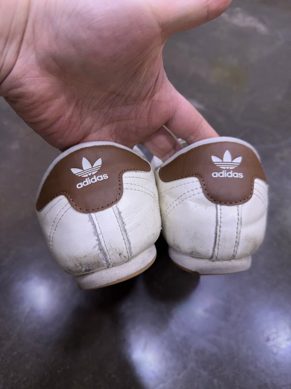 아디다스 태권도 레이스 오프 화이트 브라운 스니커즈 270 상품이미지7