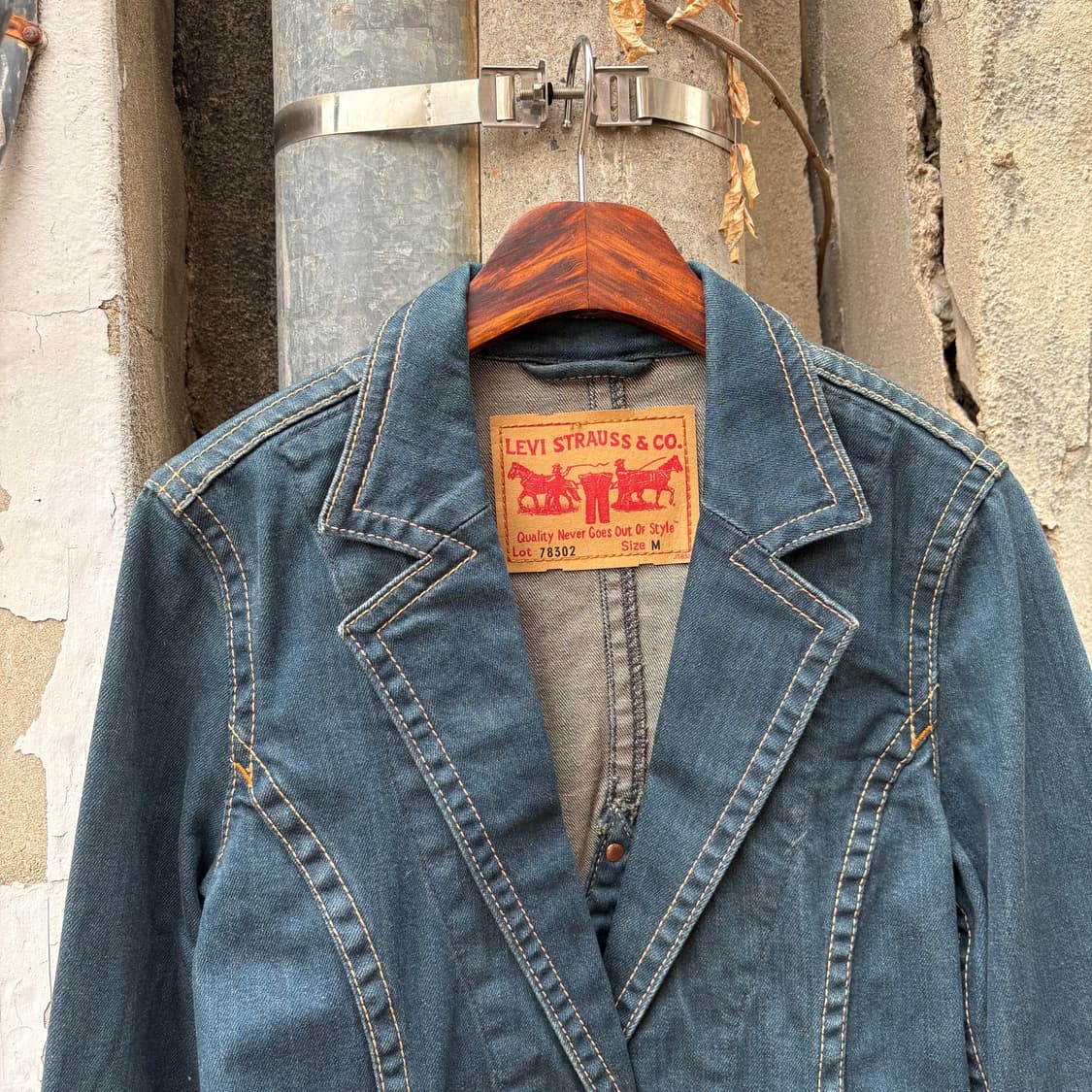 리바이스 커팅 데님 블레이져 상품이미지2