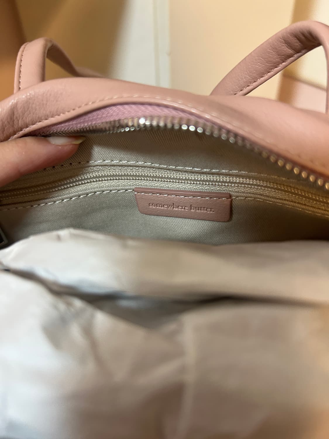 썸웨어버터 demi baguette bag - powder pink 상품이미지8