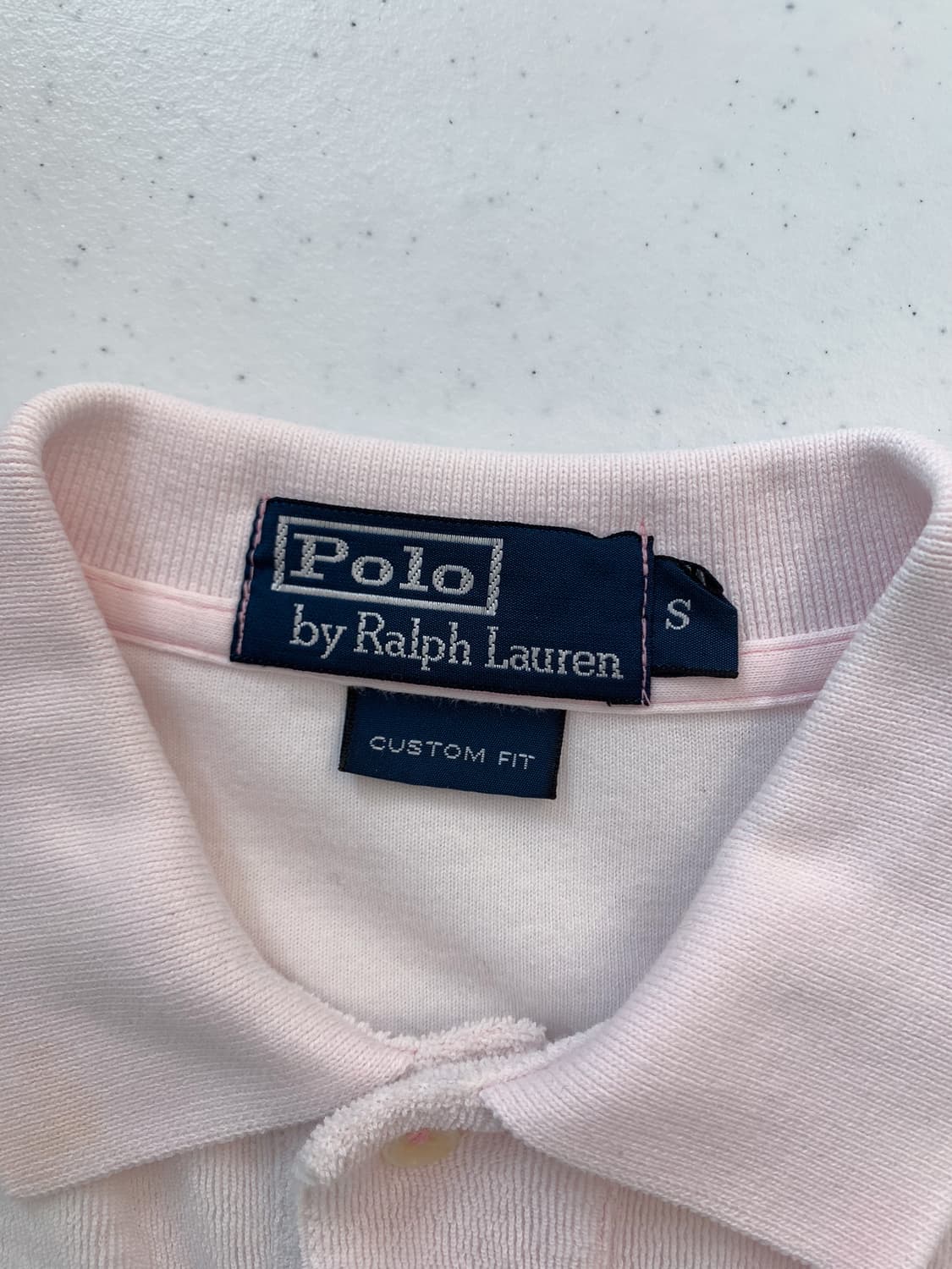 여성 95 폴로 랄프로렌 타이다이 핑크 테리 반팔 상품이미지4