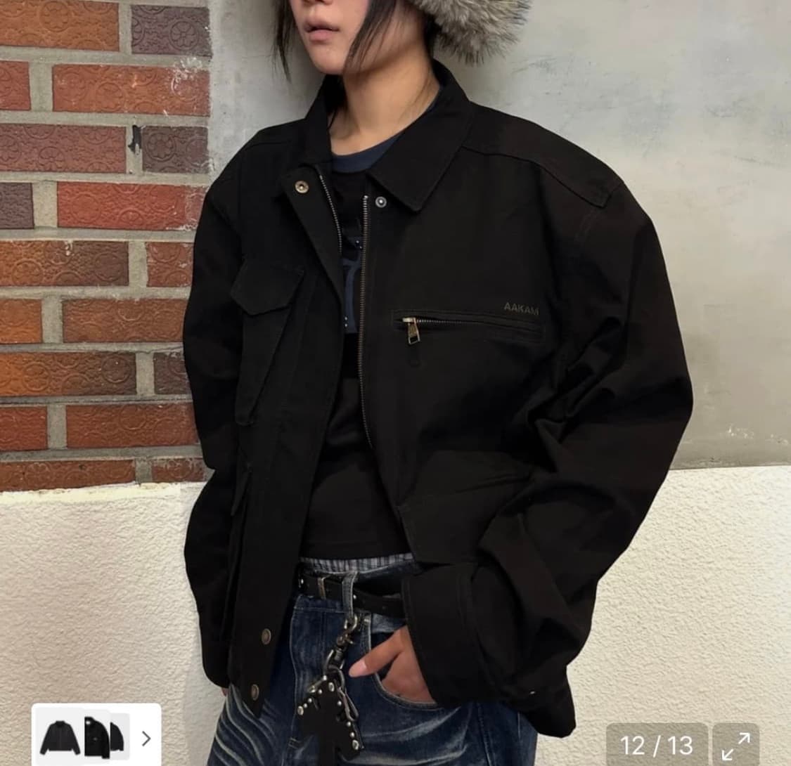 아캄 cotton utility jacket 상품이미지2