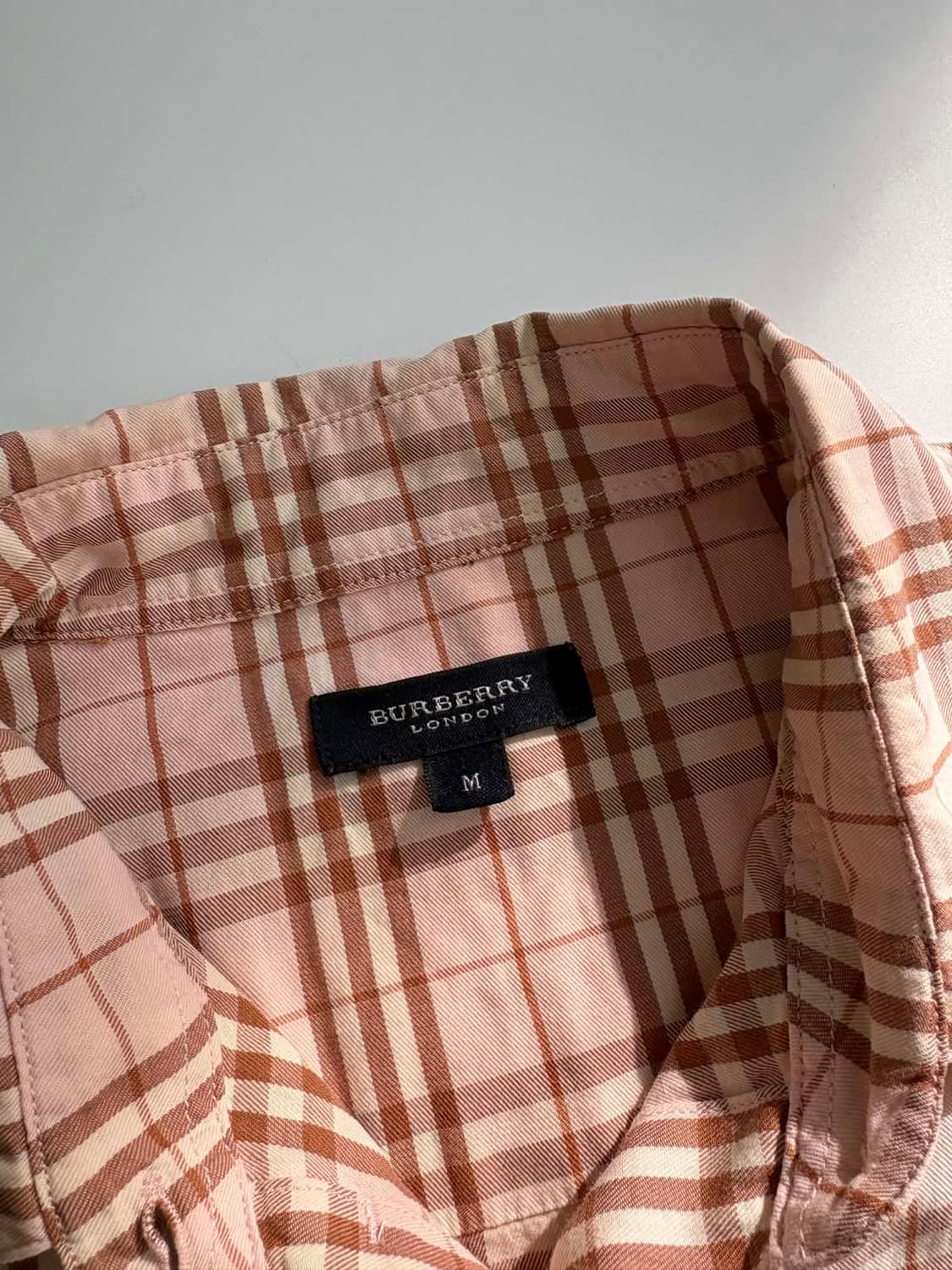 [M] 버버리 런던 핑크 노바체크 셔츠 상품이미지5