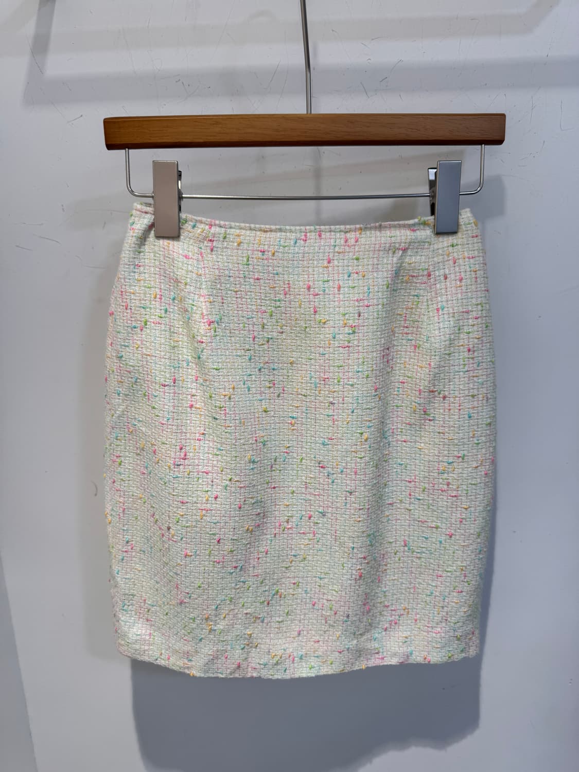 japanese vintage skirt 레인보우 트위드 스커트 상품이미지1