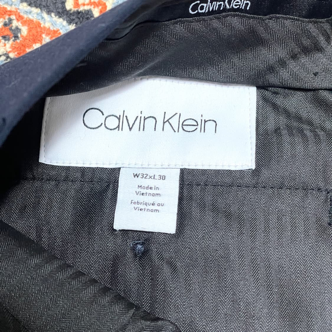 캘빈클라인 네이비 슬랙스 남성 W32L30 상품이미지3