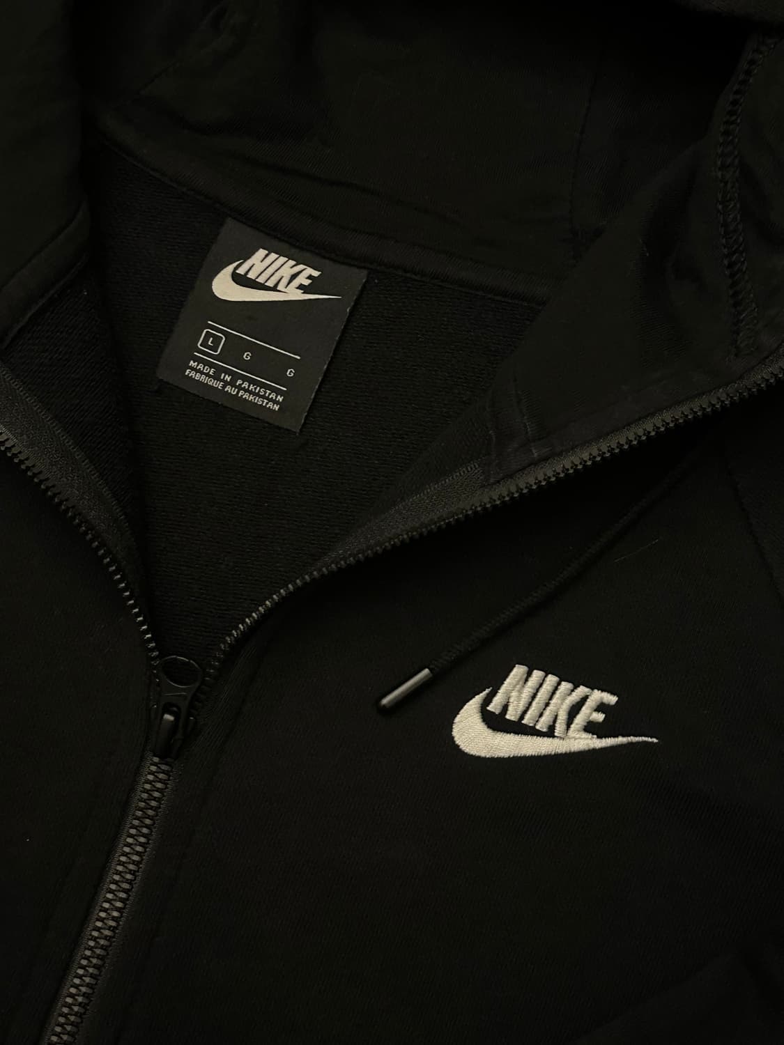나이키 스우시 기본 후드집업 블랙 L 상품이미지3