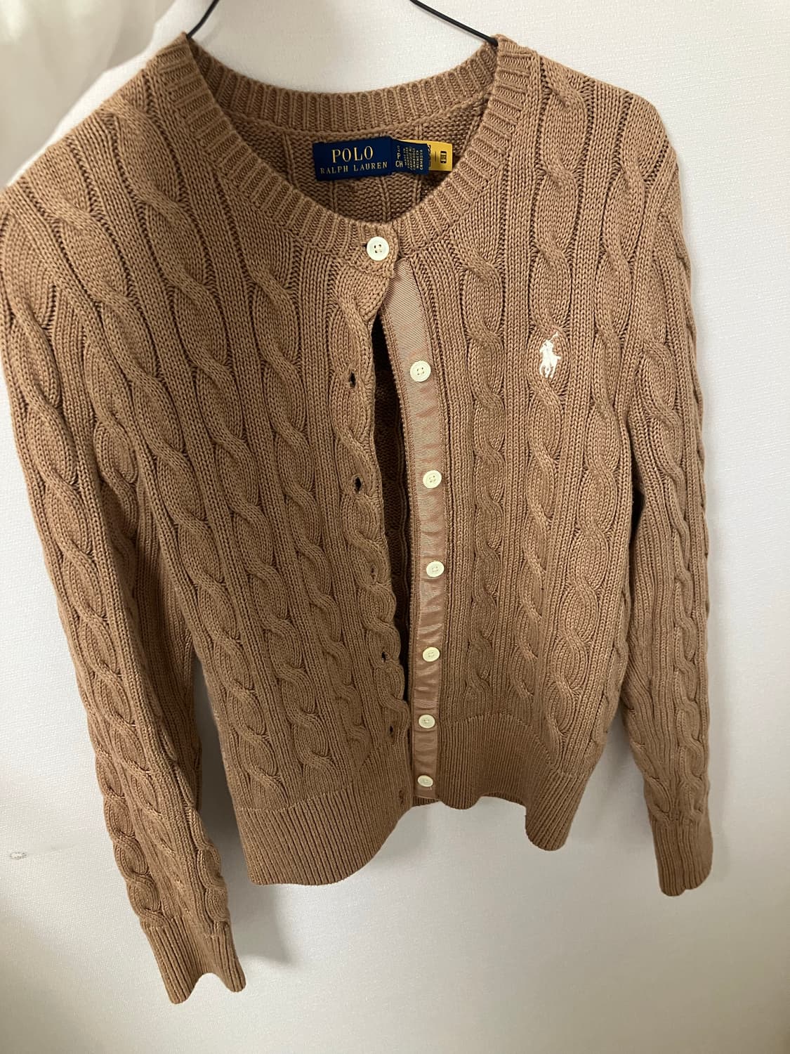 폴로 베이지 가디건 상품이미지2