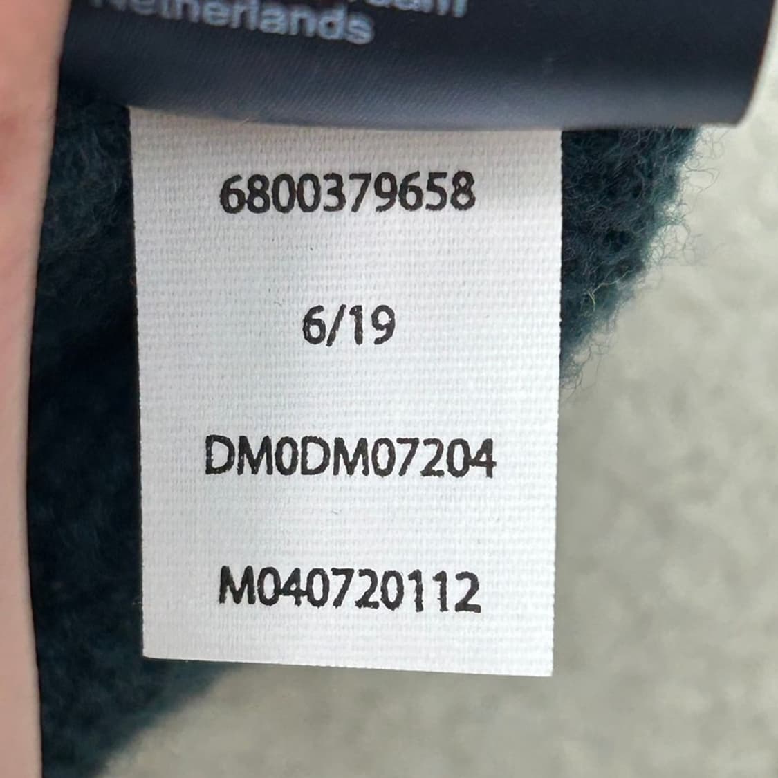 타미힐피거 그린 타미진스 로고 자수 블루종 니트 집업 가디건 XS 상품이미지9