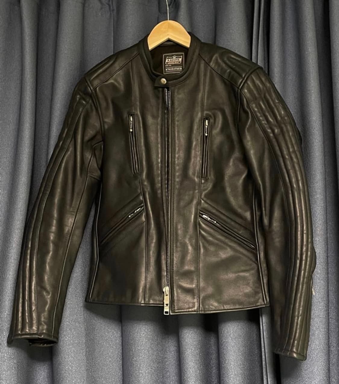 kadoya 카도야 레더 바이커 레이싱 자켓 상품이미지7