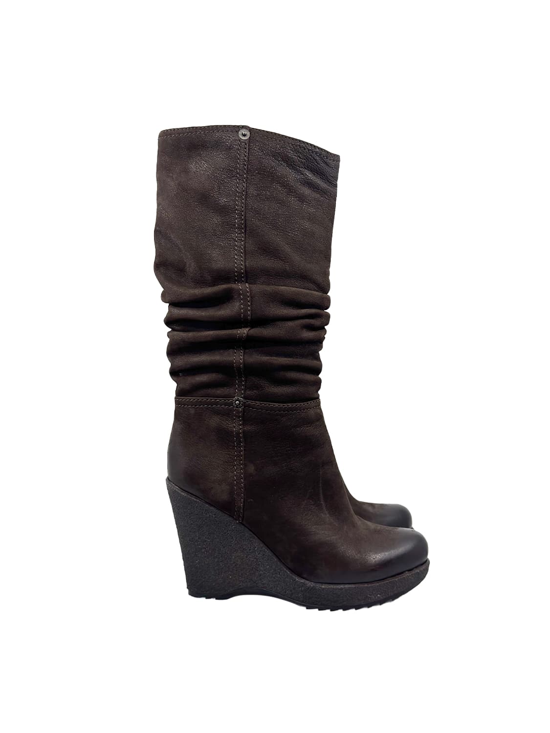 Prada Wedge Heel Slouch Knee Boots/ 38.5 상품이미지3