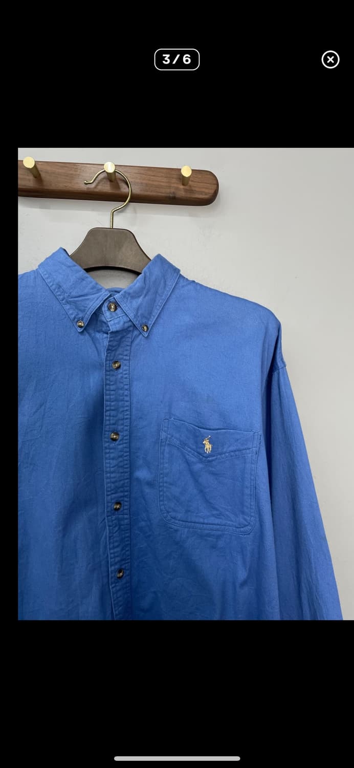 폴로랄프로렌 오버핏블루 옥스포드셔츠 A2964 상품이미지3