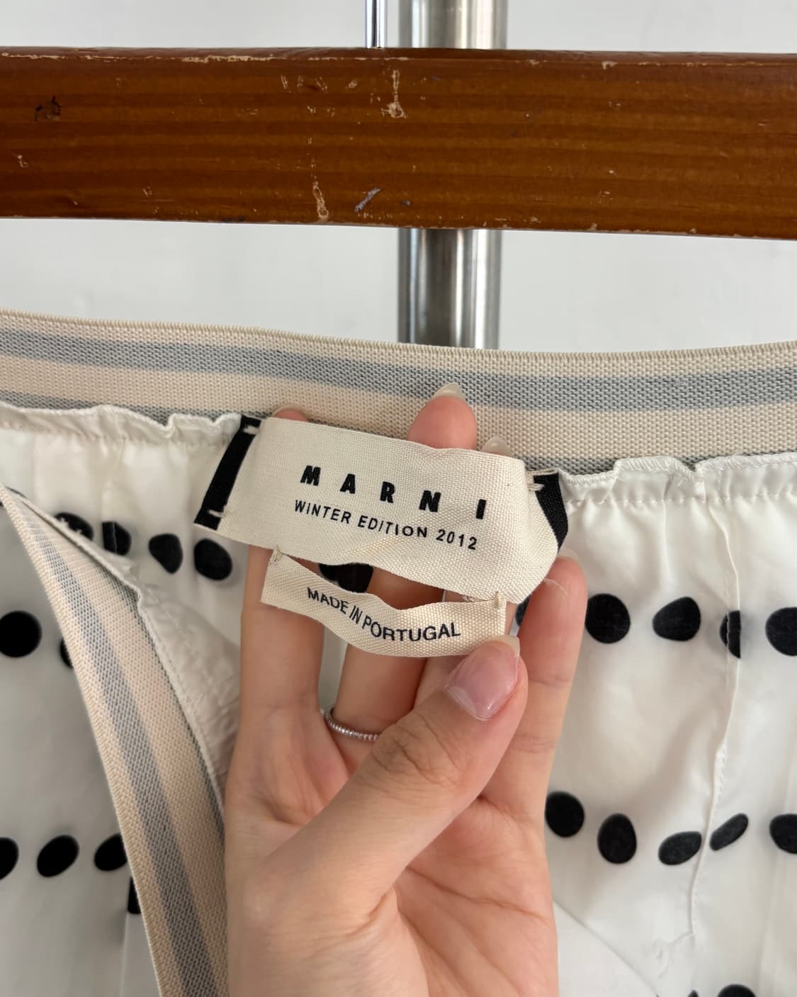 Marni 마르니 화이트 도트 패턴 스커트 상품이미지3