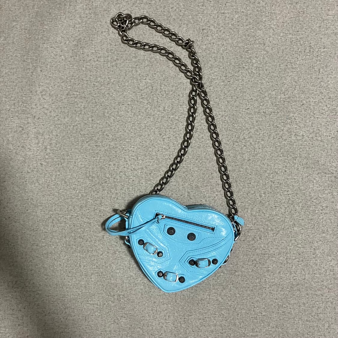 [OS] 발렌시아가 르카골 하트 백 블루 상품이미지4