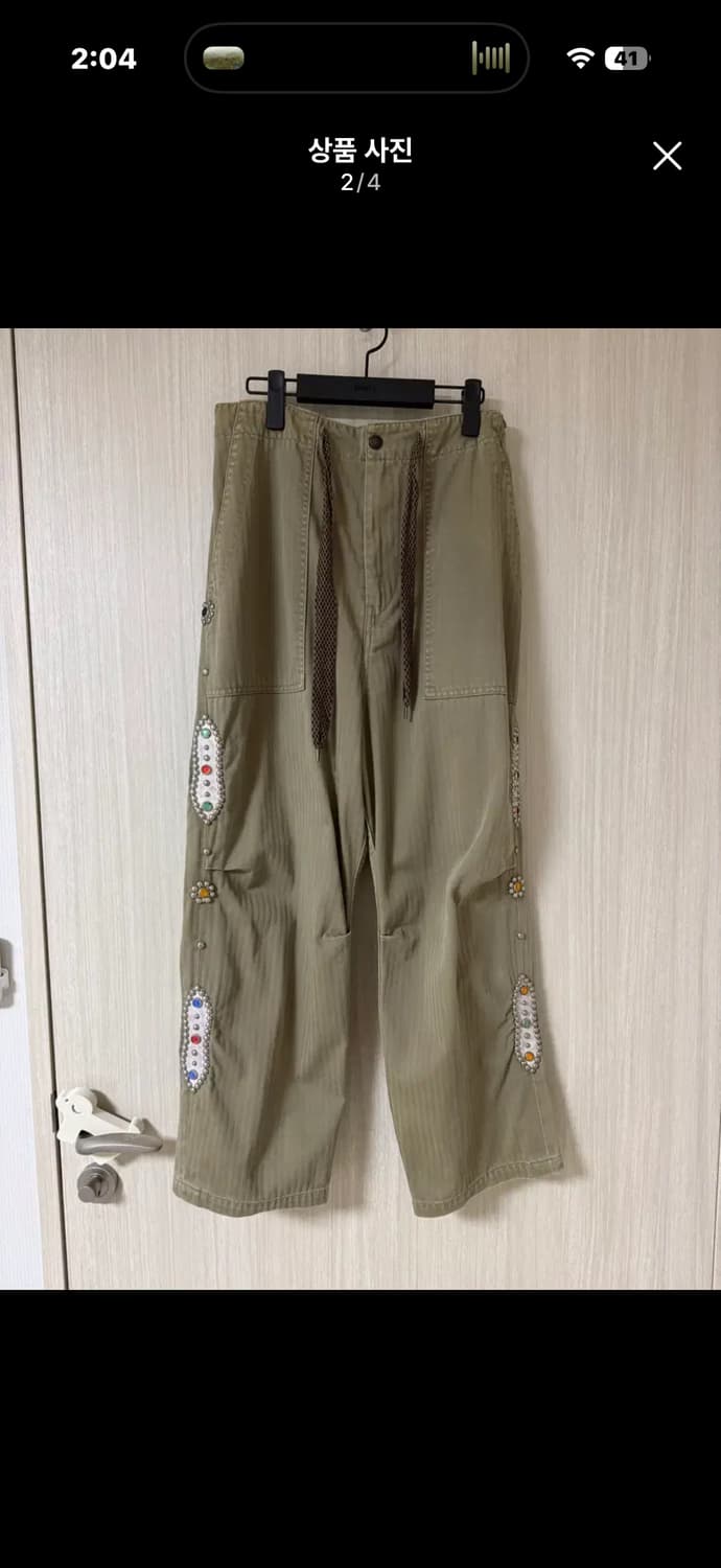 [3] 캐피탈 헤링본 이지 베이커 팬츠 카키  상품이미지2