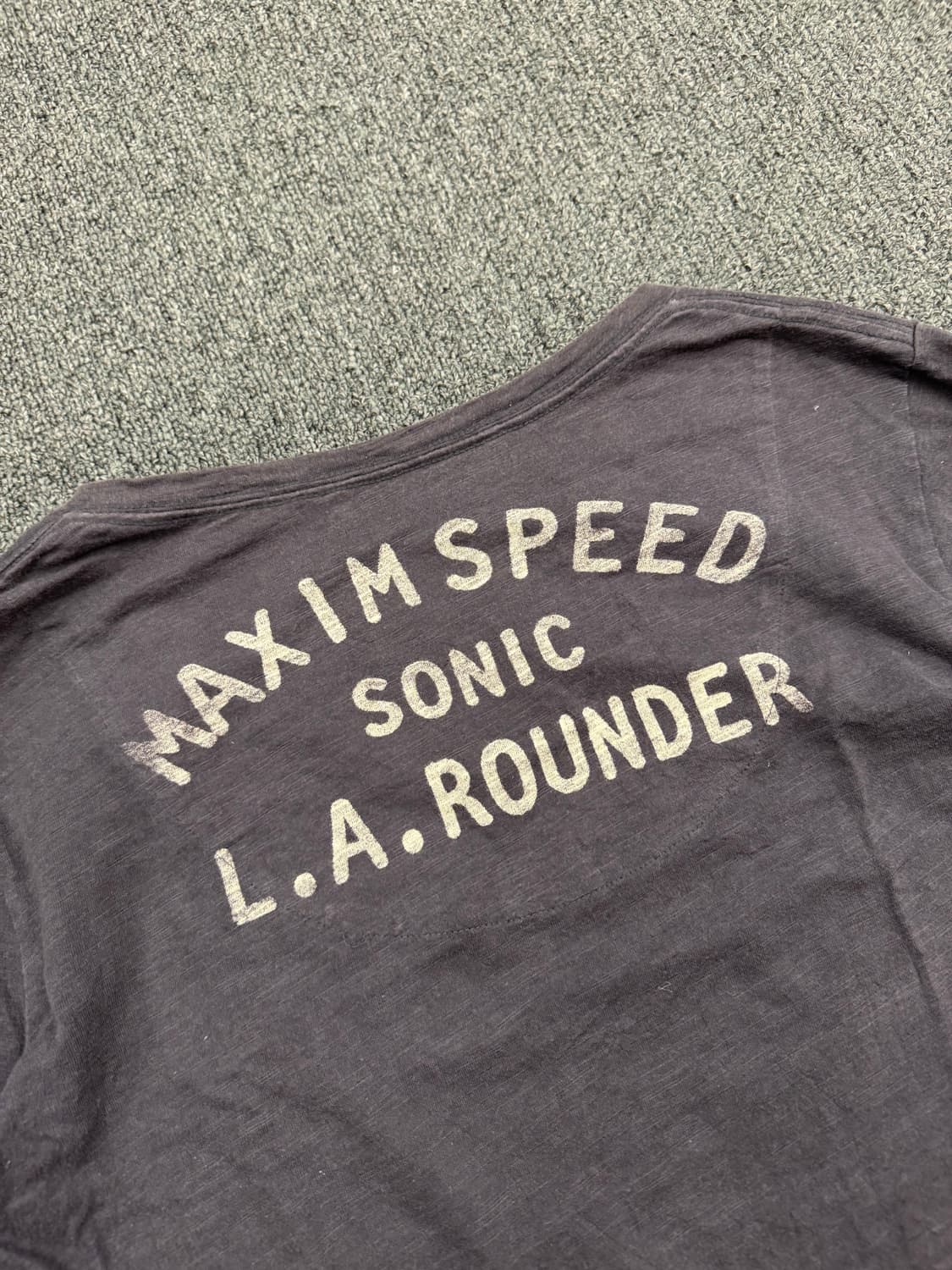 M)Japanese vintage Y2K 빈티지 레터링 여성 브이넥 롱슬 상품이미지6