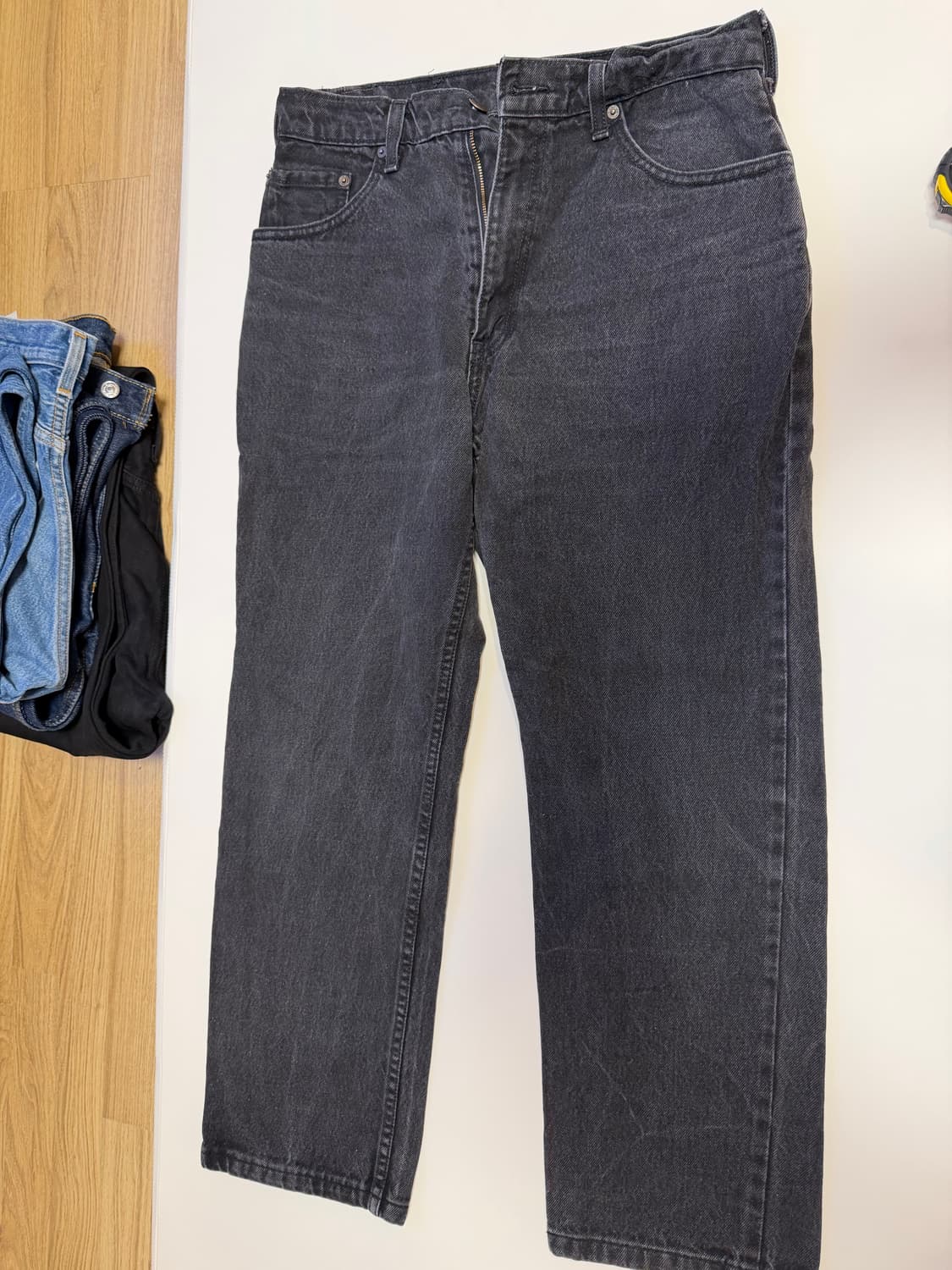 리바이스 빈티지 505 블랙 데님 팬츠 32 상품이미지1